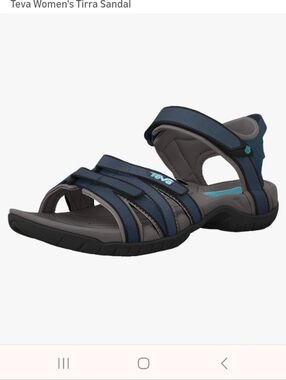 TEVA Women's Navy and Gray Strappy Hiking Sport Sandal